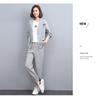 Women's Stylish Spring/Autumn 2024 Age-Reducing Casual Two-Piece Sweater Suit