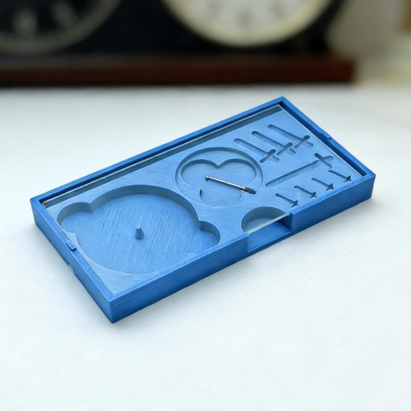 Пластиковый бокс для хранения циферблатов и стрелок часов с несколькими отделениями для дизайнеров ювелирных изделий и часовых мастеров