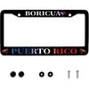 Флаг Пуэрто-Рико Boricua Лягушка Персонализированные Рамки для Номерных Знаков n Рамка для Номерного Знака Автомобиля Универсальные Аксессуары Нержавеющая Сталь Декор Автомобилей Подходит