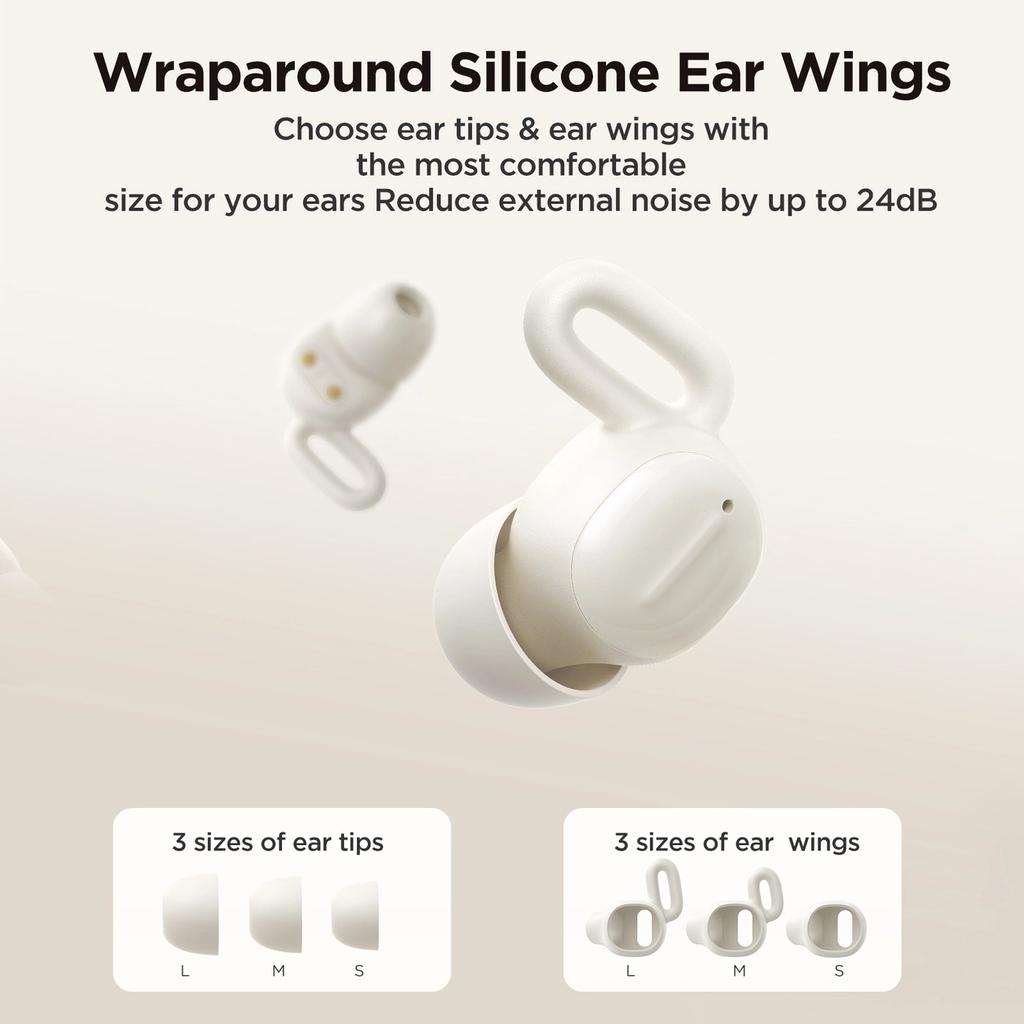 Tws Joyroom Jr-Ts1 Cozydots Series Wireless Headphones With Bluetooth 5.3, Noise Cancellation - White