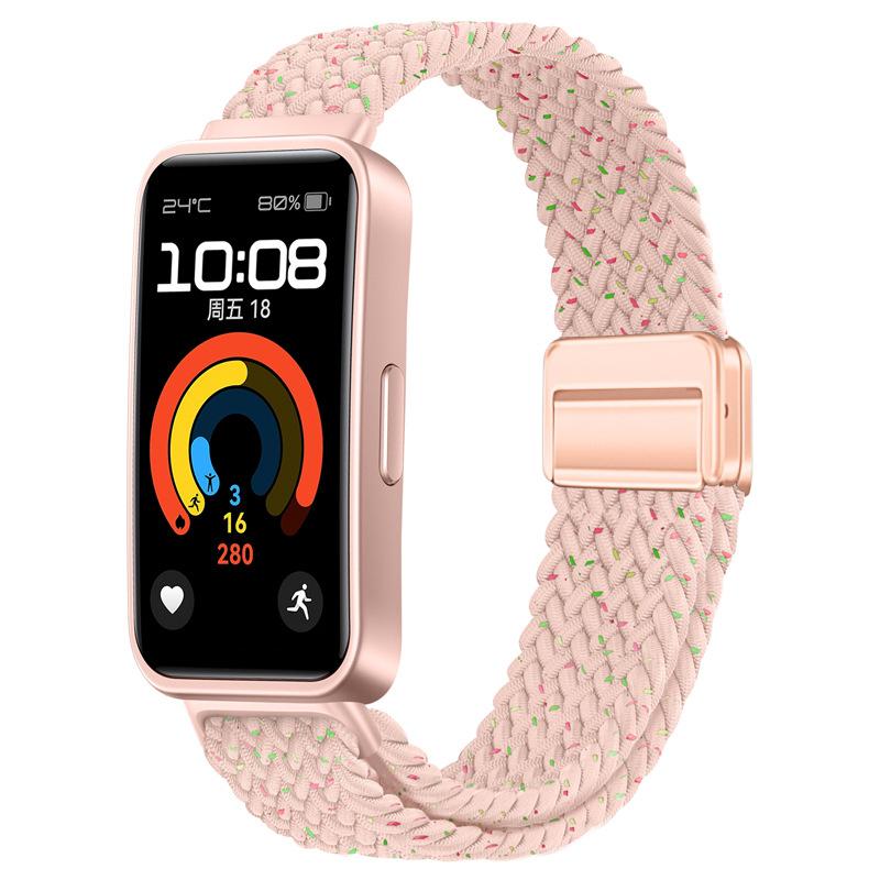 Плетеный нейлоновый ремешок-петля для Huawei Band 10 9 8, регулируемый браслет с магнитной застежкой для Huanwei Band 10/9, аксессуары для браслета