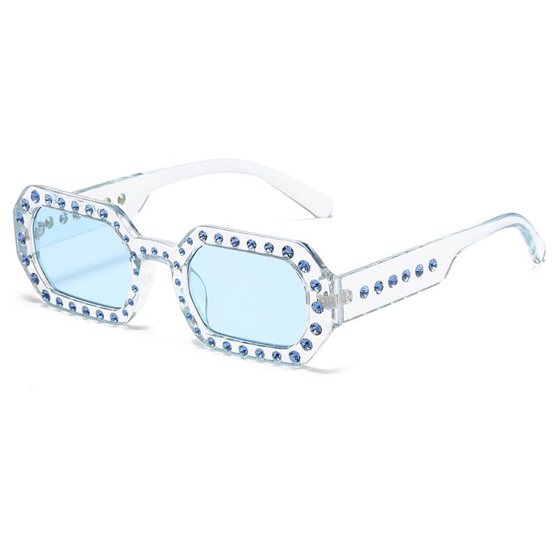 2 шт. Модные квадратные солнцезащитные очки для женщин и мужчин, толстая оправа, дизайн с двойной переносицей, очки, женские шикарные многоугольные солнцезащитные очки UV400