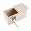 Wooden Bird Nest Wooden Bird House Parrot Breeding Box for Outdoor