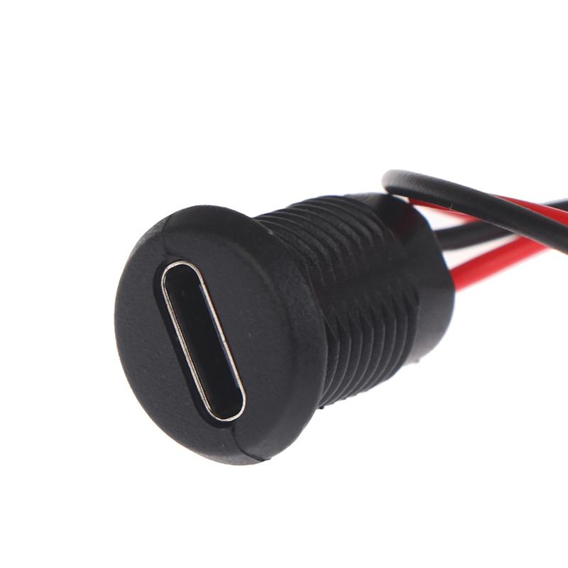 5/8/10 шт. 2-контактная зарядная розетка, адаптер для монтажа на панель, USB Type-C порт, зарядный интерфейс, розетка, тип C, 3A, с заглушками