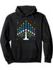 Hanukkah Orah Peace Happy Affirmations Pullover Hoodie - Trendy Chic Hooded Sweatshirt for Casual Wear Blend Long Sleevejpg Soft F