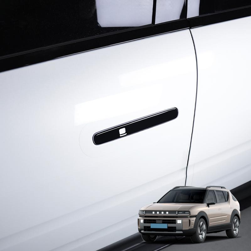 For Hyundai NEXO 2025 2026 LHD/RHD ABS Carbon Fiber/Black Exterior Door Handle Protector Covers Car Exterior Styling Accessories
