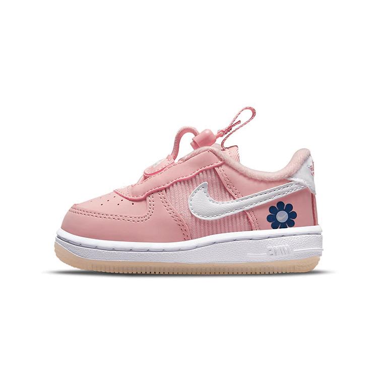 Nike Кроссовки Air Force 1 Toggle SE Low top для скейтбординга Розово-белые для младенцев и малышей DB1819-600