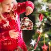 Yousheng Christmas Santa Ornament 2D Acrylic Cartoon Santa Claus Xmas Tree Ornament for Holiday Tree Door Window Car Hanging Decor