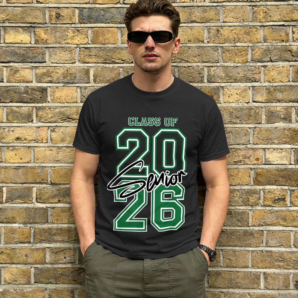 Unisexs TShirt Class of 2026 Senior 2026 Graduation Unique 100 Cotton Tee Shirt Short Sleeve T Shirts Crew Neck Clothing