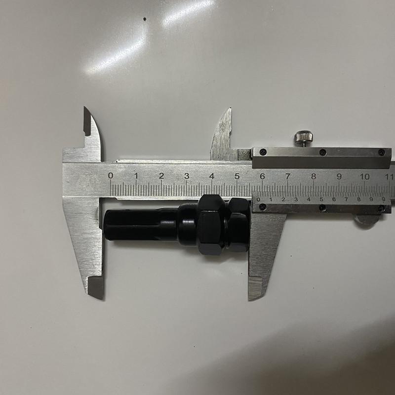 21 шт. 3 см Колесные гайки для автомобиля m12x1.25, m12x1.5 (20 шт. Гайки колесные + 1 Ключ-тюнер) Черные гайки-барашки m12x1.5 Кованая сталь