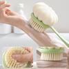 Щетка для ванны с удлиненной нескользящей ручкой, двухсторонняя щетка для массажа спины, отшелушивающая щетка для спины, трехмерная массажная щетка