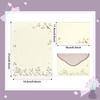 37 Pcs Stationery Paper Envelopes Set Includes 24 Lined Writing Paper & 12 Envelopes with 48 Round Stickers, Cute Bear Flower Cat Letter Writing and
