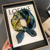 Fashion 100% Real Silk Scarf 53cm Square Bandelet Women's Silk Temperament Small Scarf Neck Decorative Wrap Printed Scarves