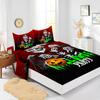Four-Piece Mattress Set 3D Digital Printing Mattress Protective Cover Halloween Mattress
