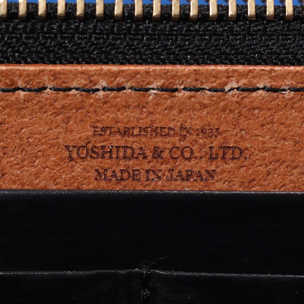 Film Long Wallet FILM Yoshida Bag Zipper Long Wallet LONG WALLET Italy Glass Processing Business Large Capacity Vegetable Tannin Tanning Edge