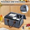 Felt Board Dish Cup Storage Bag Cup Holder Thickened Camp Tableware Storage Container Kitchen Cabinet Layered Plate Storage Box