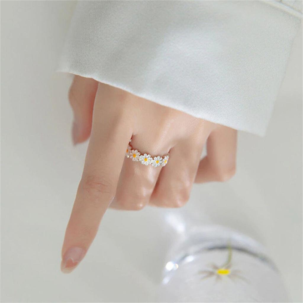 Fashion Ring Cute Daisy Open Adjustable Ring For Women