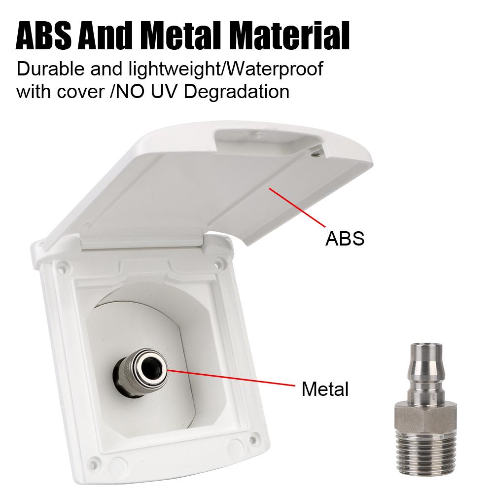 RV Accessories White Caravan Accessories For RV Boat Camper Trailer Gravity Fresh Water Fill Hatch Camper Accessories