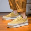 Модные желтые повседневные кроссовки для мужчин, трендовые дизайнерские кроссовки на платформе для мужчин, дышащие, нескользящие, для активного отдыха, спортивная обувь для мужчин