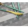 1pcs Green Metal Dinnerware Reusable Gold Flatware 304 Stainless Steel Cutlery Knife Fork Spoon Dessert Tea Kitchen Tableware