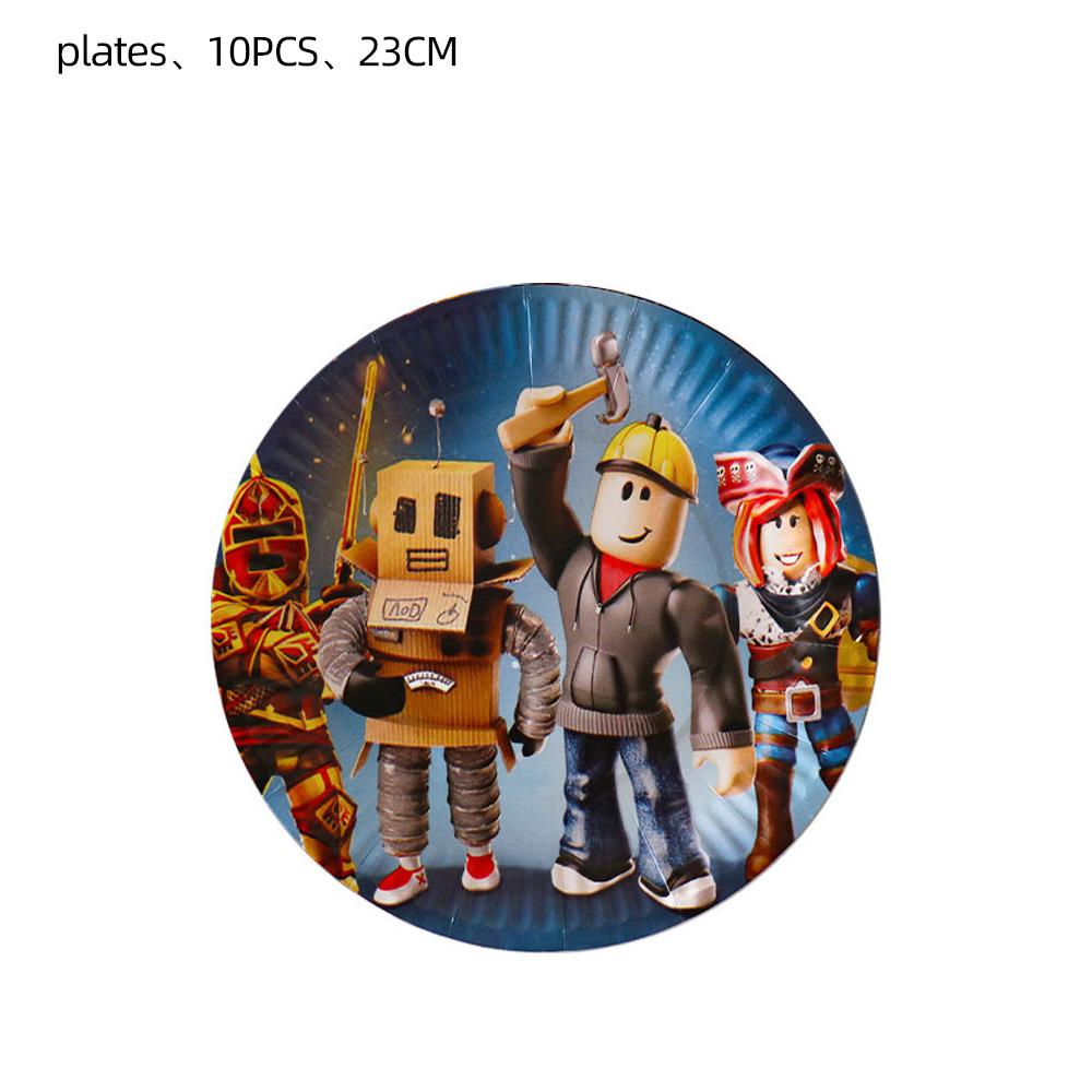 New Model Roblox 99 Nights InThe Forest Birthday Party Decoration Tableware Tablecloth Plates Paper Cup Napkin Cake Topper
