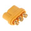 1 пара Amass Mr60 Plug 3,5 мм 3-жильный разъем T-образный разъем интерфейса с защитной крышкой для модели Rc