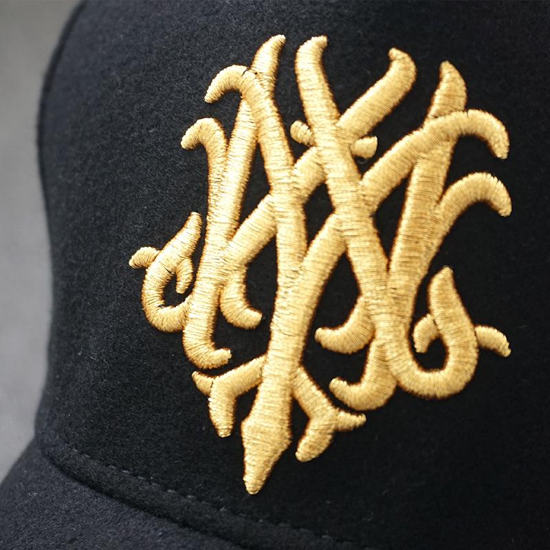 Мужская бейсболка с высоким верхом из шерстяного фетра: Большая голова, подходит для маленького лица, корейский стиль, весна/осень.