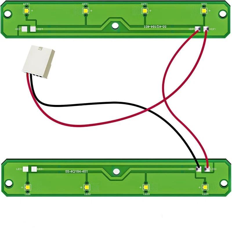 6500K White LED Strip Light Bar for F521SN71 Refrigerator DC 12V Durable Low Voltage Fridge Replacement Part