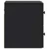 Wall Mounted Nightstand Black 33 x 34.5 x 40 cm