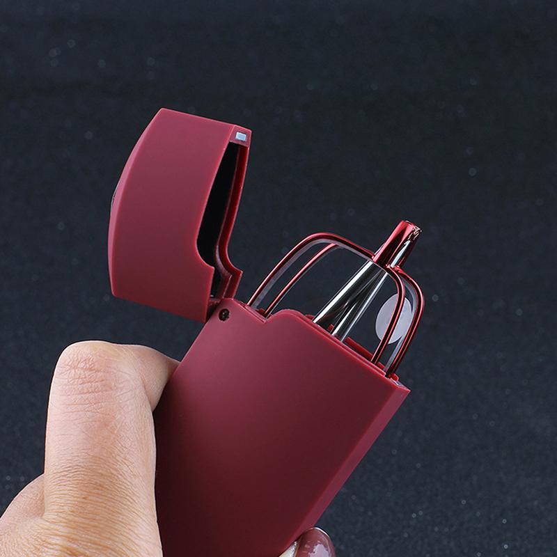 Портативные складные очки для чтения HD унисекс с защитой от синего света сверхлегкие очки для пресбиопии овальная оправа для мужчин и женщин