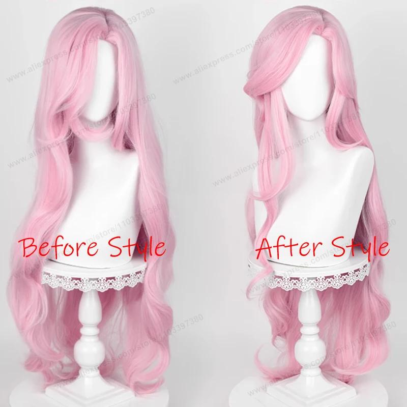 Fluttershy Cosplay Wig Synthetic Hair Unisex 100cm Long Curly Wave Pink Women Hairs Anime Heat Resistant Wigs