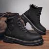 Men's Shoes New High-top Martin Boots Men's Versatile Thick-soled Non-slip Tooling Boots Short Boots Trendy Shoes