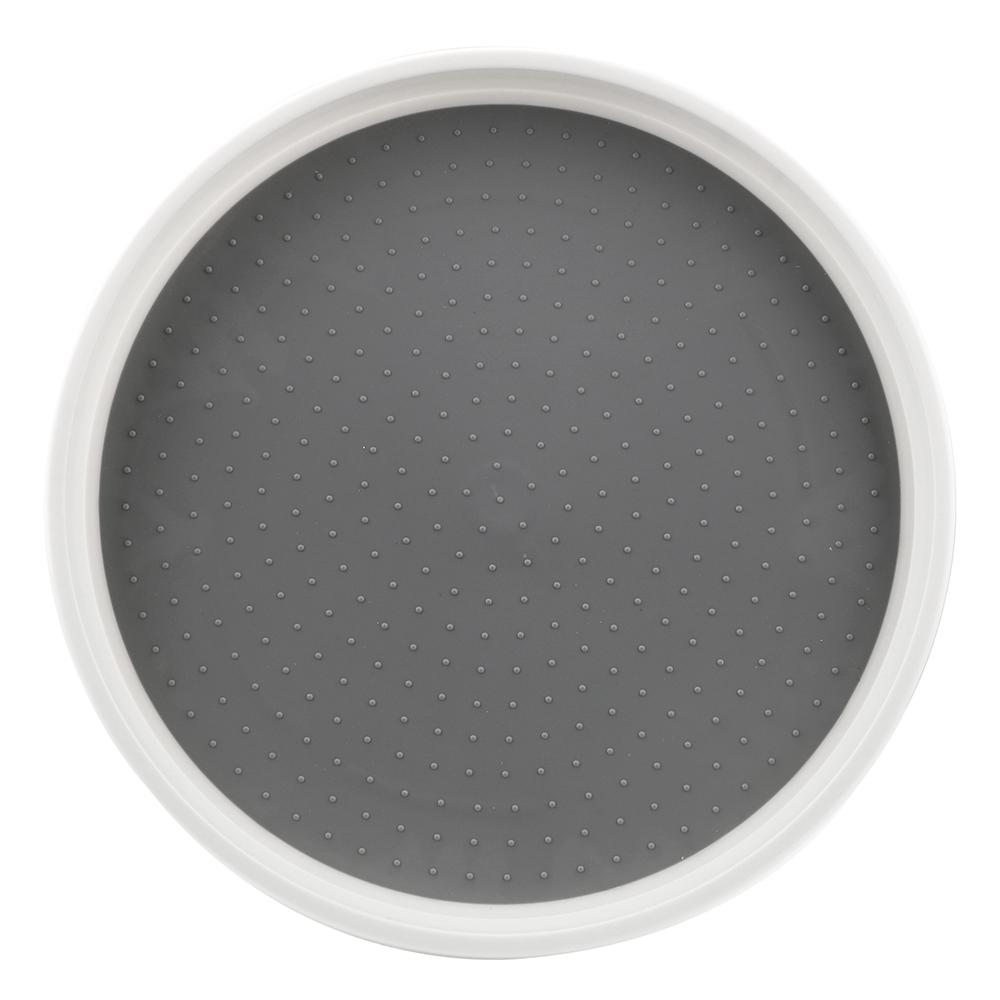 Condiment Storage Rack Kitchen Storage Tray Round Shelf Pantry Cabinet Turntable 1 Tier Spice Rack Rotating Organizer