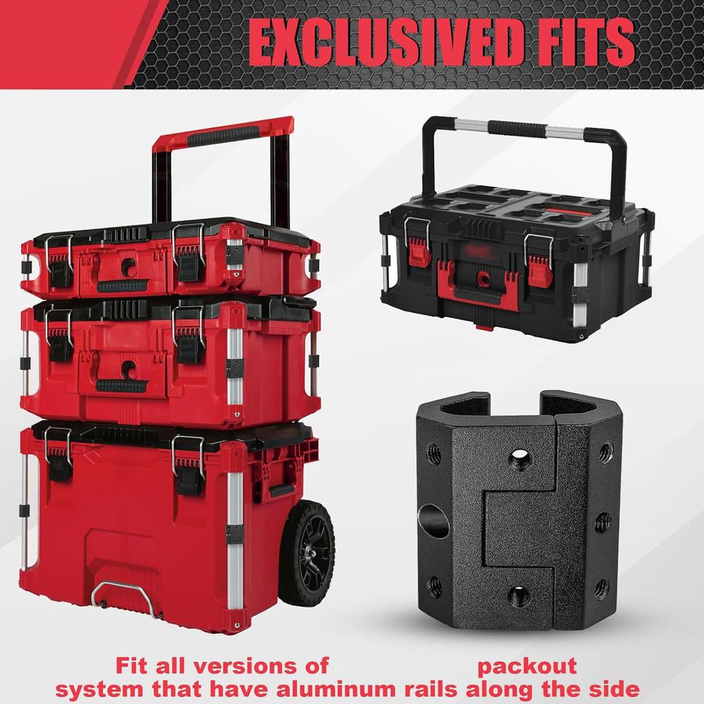 Универсальное крепление на рейку, фиксирующий зажим для рейки Packout для электроинструмента, ящик для инструментов Packout, рейки системы Packout