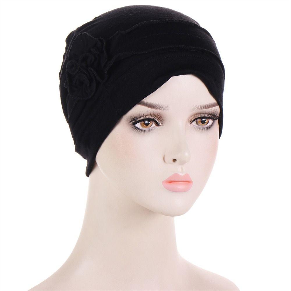 Muslim Scarf Cap Softness Cancer Chemo Beanies Cap Turban Hats Women Hijab Headwrap Headwear