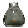 Solid Color Backpack Women's Lightweight Water-Repellent Nylon Travel Backpack