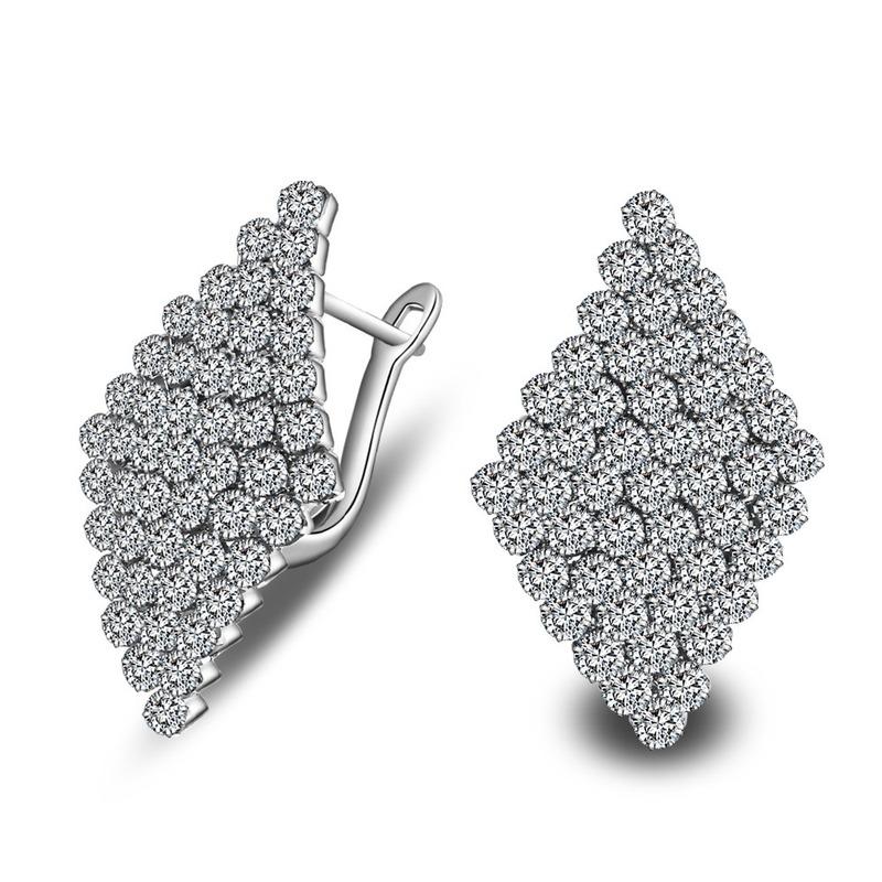 Серьги Sace Gems Classic с цирконами AAA+ для женщин, свадебные, вечерние, подарки KTJ