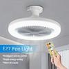 Ceiling Fan with Remote Control LED Light Universal Intelligent Silent Conversion Base Living Bedroom Refrigeration Supplies