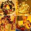 24 Pack Fairy Lights Battery Operated [3 Modes] 7ft 20 LED Mini Twinkle String Lights Waterproof Silver Wire Firefly Starry Lights for Wedding Party