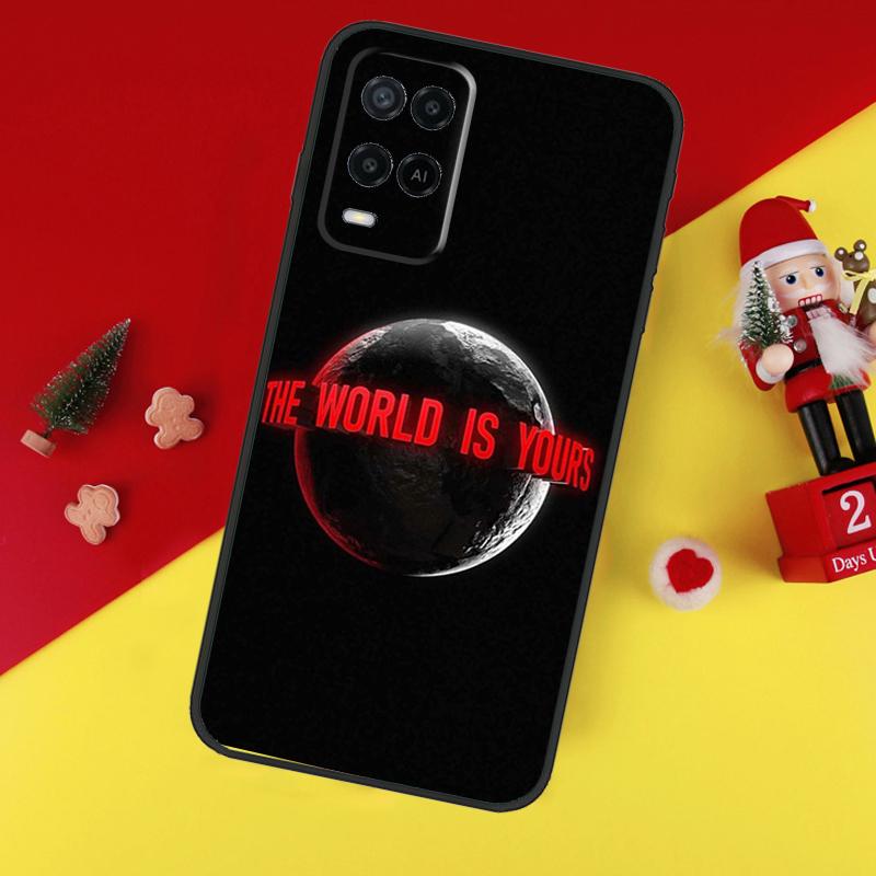 Scarface The World Is Yours For OPPO A79 A57 A77 A5 A9 A53S A52 A72 A96 A76 A16 A54 A74 A94 A38 A58 A78 A15 A17 Case