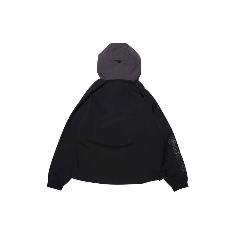 Nike Куртка мужская ACG Gore-Tex Paclite Half-Zip с капюшоном и длинными рукавами, черная CK7235-010