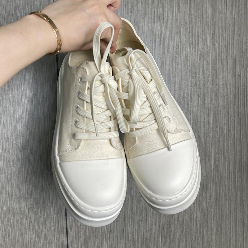 Модные мужские парусиновые кроссовки на платформе, массивная подошва, обувь с лифтом, несколько цветов, удобная шнуровка, повседневные дышащие модные туфли