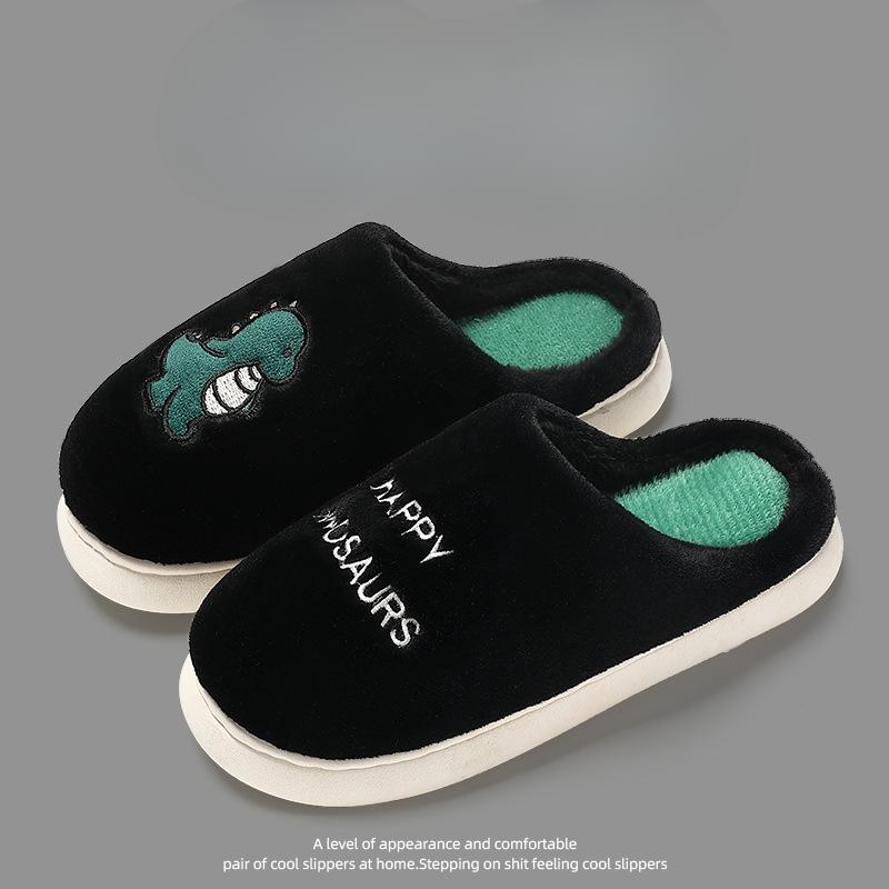 Закажите на два размера больше 1 пары легких женских домашних тапочек с мягкой подошвой, прочных, с милым узором, пушистых домашних тапочек