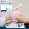 2-в-1 Электрический+Ручной Растяжитель Спины Регулируемая Высота Подушка Безопасности Поясница Спина Растягивающий Массажер Поясничная Поддержка Тракция масажер