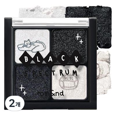 Палитра теней для век Rom& Inap Square Better Than Eyes 6,1 г, B03 Glitz в черном цвете, 2 шт.