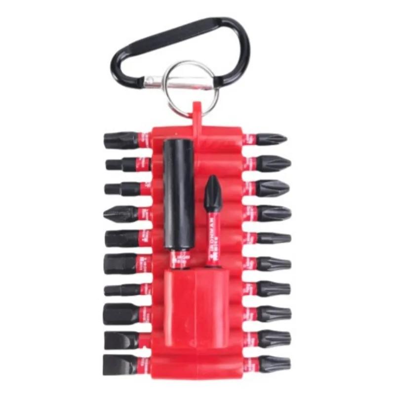 22 Pcs Impact Screwdriver Bits Set with Organizer Sleeve, Magnetic  S2 Steel Multi Driver Bits and 1Pc Bit Holder