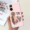 Case For Oppo Realme C67 4G RMX389 Phone Cases Black Cat Moon Night Soft Silicone Shockproof Back Cover For RealmeC67 4G Funda