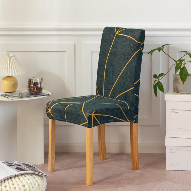 Чехлы для стульев Nordic Stretch, чехлы для стульев для столовой, спандекс, эластичные чехлы для офисных сидений, для ресторанов, банкетов, отелей, домашнего декора