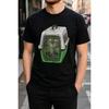 Plus Size - Men's T-Shirt S-5XL Featuring A Humorous Graphic Of A Grumpy Cat In A Pet Carrier - A Casual Short-Sleeve Crew-Neck Top With A Relaxed