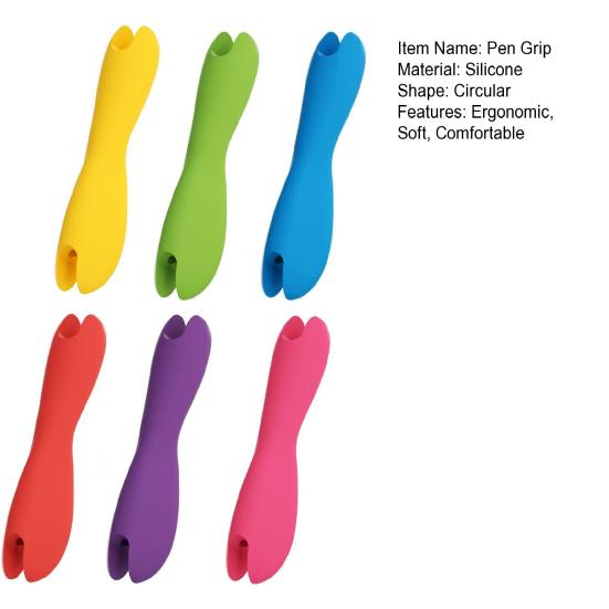 Силиконовые накладки на ручку, амбидекстральный тренажер для письма для детей и взрослых, гибкие мягкие корректирующие пальцевые инструменты для студентов